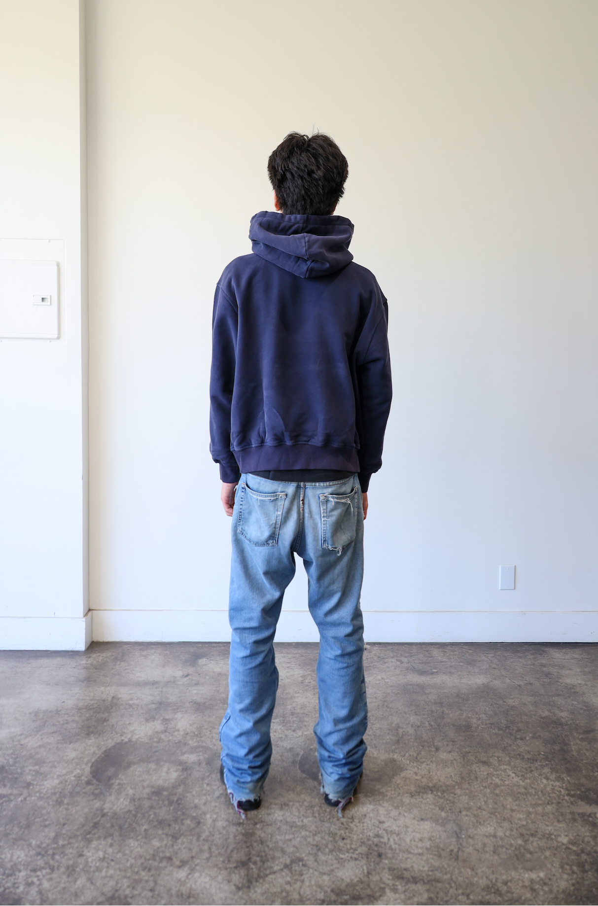 MIDNIGHT NAVY SKULL HOODIE