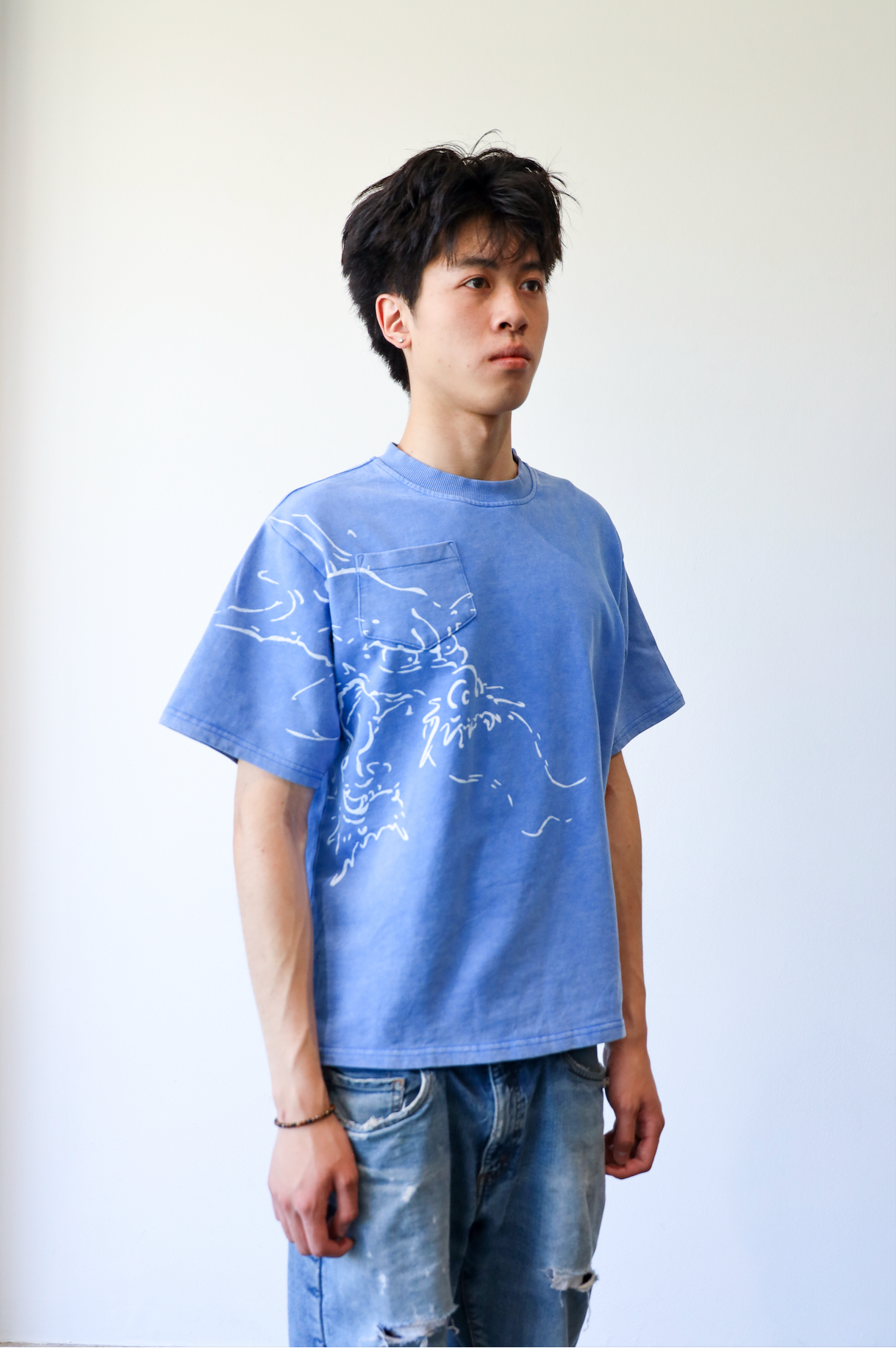 BLUE DRAGON FACE SHIRT