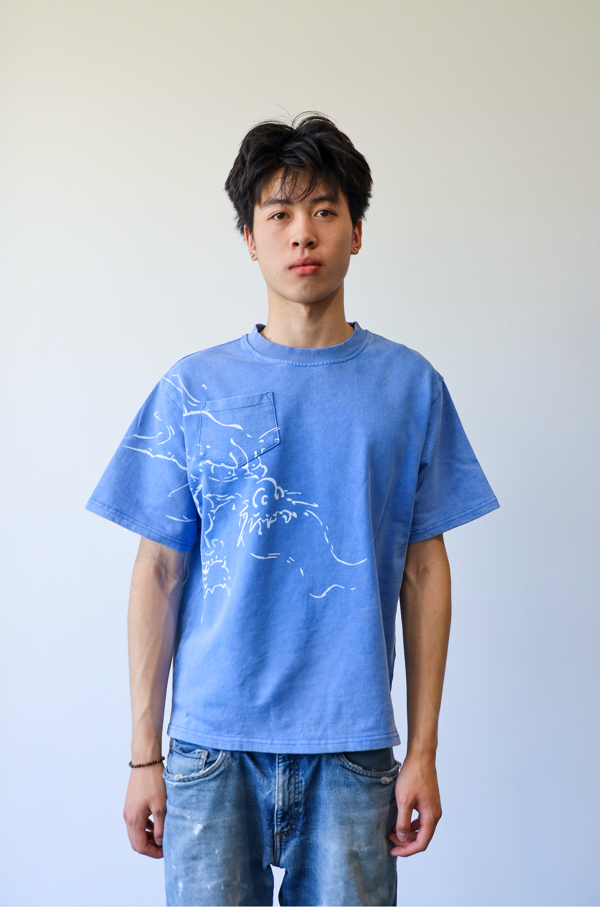 BLUE DRAGON FACE SHIRT